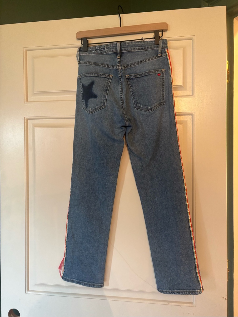 Sundry LOVE Rainbow Stripe Jeans